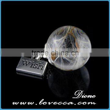 Dandelion Glass Ball for Earring/necklace ,glass Ball for Making Jewelry photo-2
