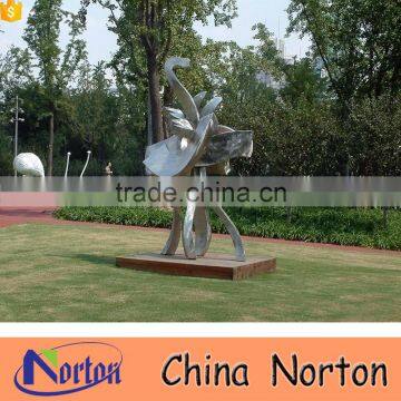 Modern design abstract stainless steel garden sculpture NTS-004A