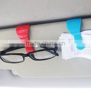 Plastic Auto sunglass clip and memo clip holder