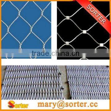 Stainless steel ferrule rope mesh for tiger protection zoo mesh