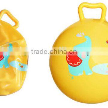 Kids Kangaroo Ball Red Smiley Face Hopper Ball With Handle Inflatable Toys photo-2