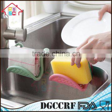 NBRSC Foldable Kitchen Sink Caddy Sponge Holder Scratcher Holder Cleaning Brush Holder Sink Organizer photo-3