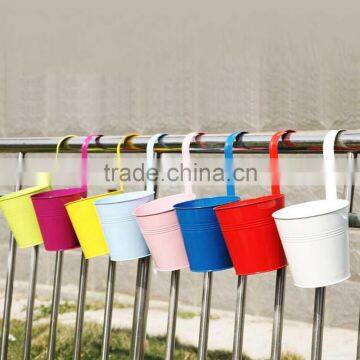 Eco-friendly Colorful Hanging Metal Flower Pot