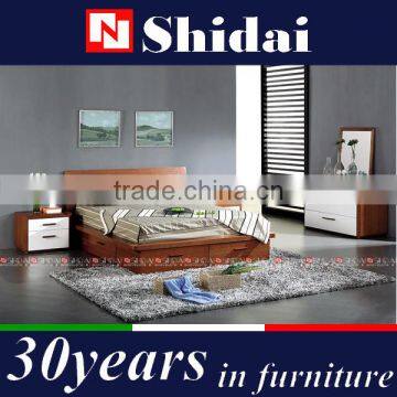 wooden bed designs / platform bed / wood double bed designs with box B79