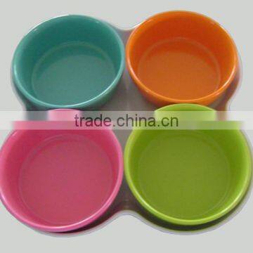 Colorful Round Set of plates for dinner