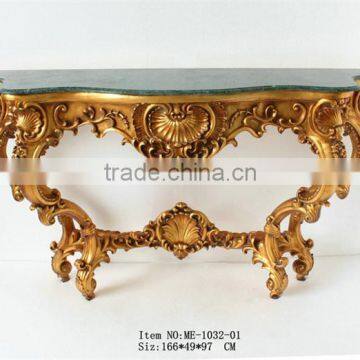 Reproduction Baroque Style Living Room Furniture Set Console Table