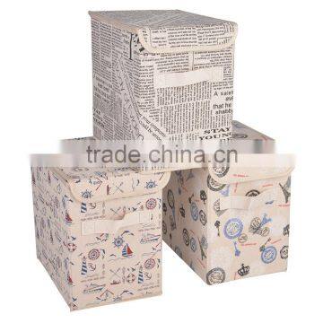 Striped Navy Style Storage Box photo-2