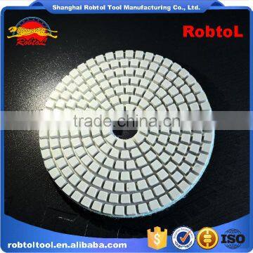 3" 100# Diamond Polishing Pads Hook and Loop Flexible Marble Granite Concrete Stone Wet Dry Grinding Floor Disc photo-2