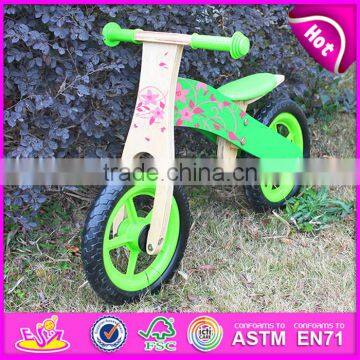 2015 hot sale kids wooden bike,popular wooden balance bike,new fashion kids bike W16C113-M1