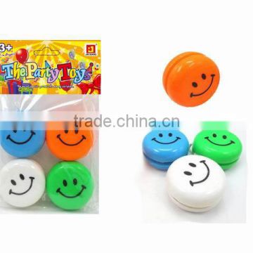 funny face print low price mini ABS popular custom logo yoyo with EN71