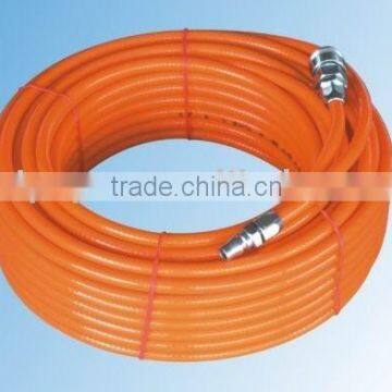 Jinrui pu braided tube with coupler 10mm*6.5mm tear strength perfect 15m orange used for industry for tpu braided tube