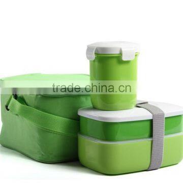 Japanese Shape Bento Lunch Box With Mug & Insulated Tote Bag Picnic Lunchbox Container photo-4