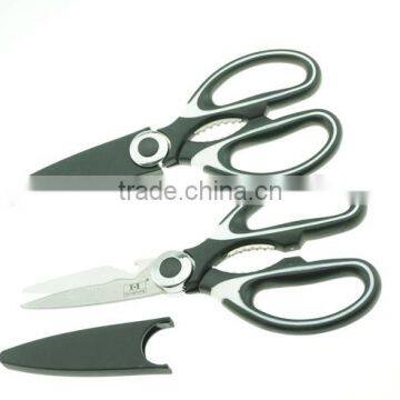 61010 Safe Cover Multi-function Kitchen Scissors With Soft Touch Double Injection Handle photo-4