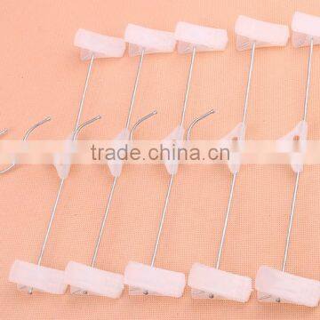 Open Ended Metal Mens Pants Hanger With 2 Clips photo-4