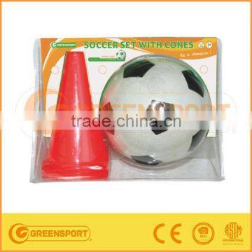 football training accessories soccer ball with cones