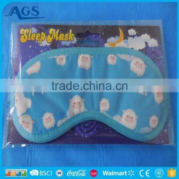 Lovely sheep light blue sleeping eye mask for airline and hotel