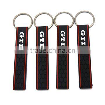 Promotional Gifts Wholesale Silicone GTI Keychain 3d Pvc Rubber Keychain Keyring photo-2