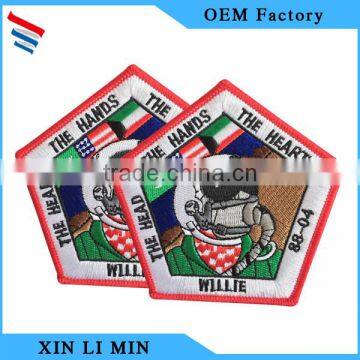 popular clothing customized embroidery cotton patch