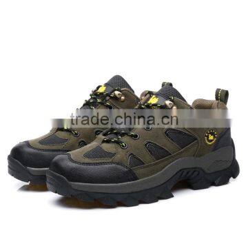 Autumn Male Outdoor Shoe With Genuine Leather, Good Quality Outdoor Climbing Boots for Male Female Made in Jinjiang Factory photo-2