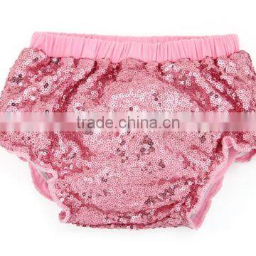 Hot wholesale baby boutique sequin bloomers cotton children sequin shorts kids diaper cover