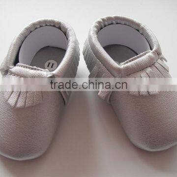 Fancy Baby Moccasins Soft Sole Baby Leather Shoes photo-3