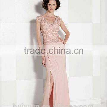 Formal Deep v Neck Chiffon Lace off Shoulder Bridal Dream Dress photo-2