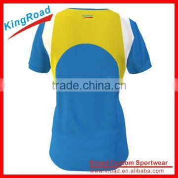 2016 Sublimation OEM Running Shirt / Coolmax Running Top / Wholesale Running Wear photo-2