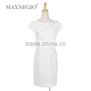 Ladies Office Dresoffice Work Wear Knee Length Casual Dress photo-4