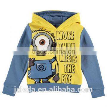 Children pullover print fleece hoodie custom, kids clothing wholesale boys