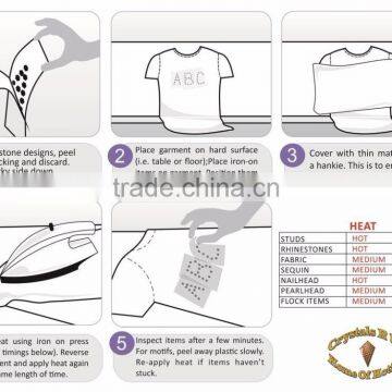 Clear Classic Microphone + 12 Music Notes Iron on Rhinestone Transfer Hotfix T-shirt Transfer photo-4