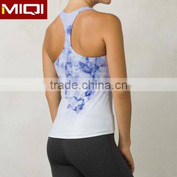 High demand printed wholesale tank top with low MOQ women fitness tank top for gym wear fitness clothes