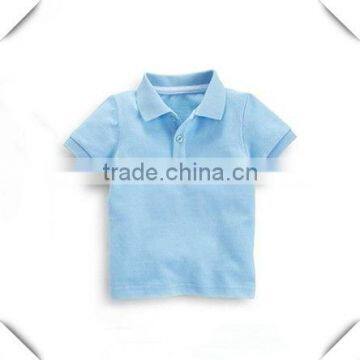 custom blue plain kids polo shirts wholesale