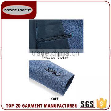 Wholesale Men Fashion Business Suit Jacket Blazer With Interior Pocket photo-4