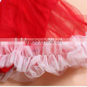 New Year Baby Girls Ruffle Tulle Rompers Clothes Kids Red Santa Baby TuTu Romper photo-4
