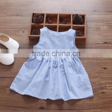 Dresses Summer Baby Vest Skirt Thin Section Child Plaid Small Fresh Princess Dress photo-2