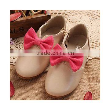 2016 Spring hot style fashion girls simple bowknot oxford flat shoes