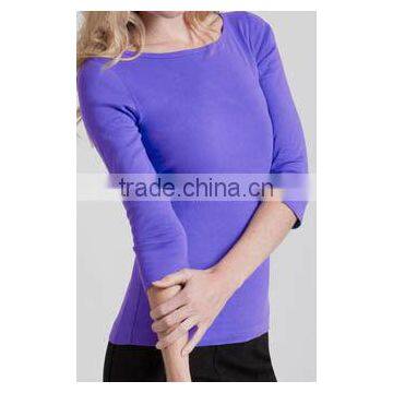 Ladies slim-fitting knit tee RO07