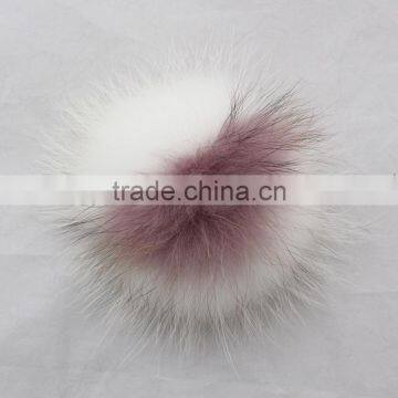 Myfur Hat Accessory Genuine Raccoon Fur Pompom Raccoon Fur Ball For Hats Raccoon Fur Ball Keychain photo-2