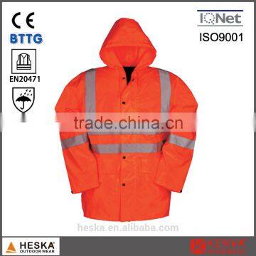 EN20471 Oxford 3M Parka Jacket With Reflector High Visibility Clothing photo-3