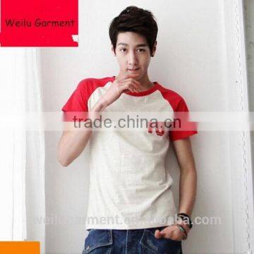 Custom 3/4 sleeve raglan t shirt baseball t shirt