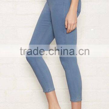 2017 Guangzhou Shandao Factory OEM Custom Autumn Garment Dyed Cotton Latest Design Sex Tight Lady Pants photo-2