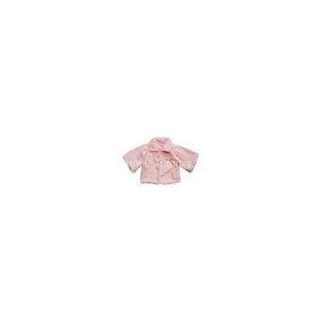 Sweet Full Short Sleeved  Pink Girl Toddlers baby Fleece Jackets and coats Overcoat