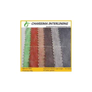 Soft and Full Hand Feeling Non Woven Fusible Interlining 1840