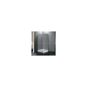 Frameless  shower enclosure
