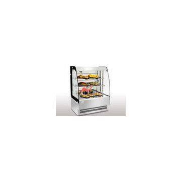 Curved Or Square Shape Commercial Open Display Refrigerator / Hot With 2 Shelves