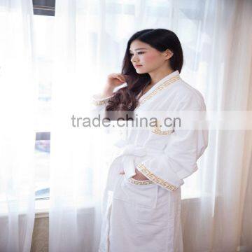 100% cotton hotel luxury velour bathrobe woman and mens