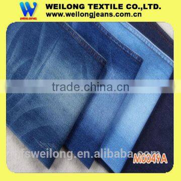 M0049A Cheap Cotton Spandex Denim Fabric With Clear Slub and High Stretch