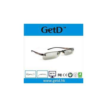 Light weight metal clip on 3D glasses