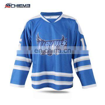 ShenZhen Achieve Sublimation Printed Custom Training Ice Hockey Jerseys