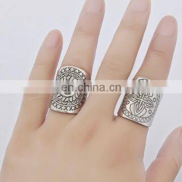 Delicate Arrow Flower Engraved Rings Fashion Sparking Rings Jewelry photo-2